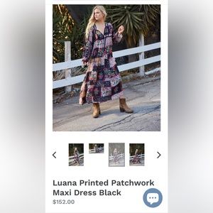 Blue Boheme Luana Patchwork Dress